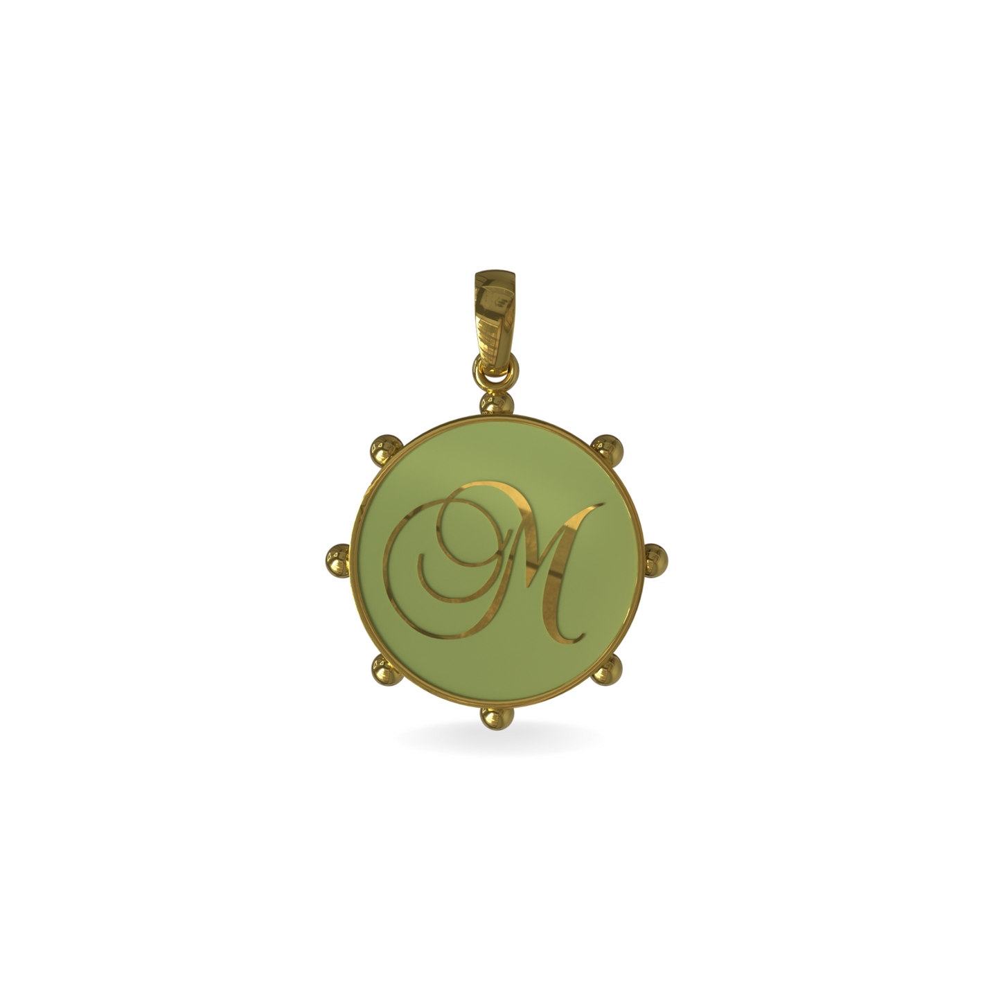 Large Orbit Charm with Script Initial