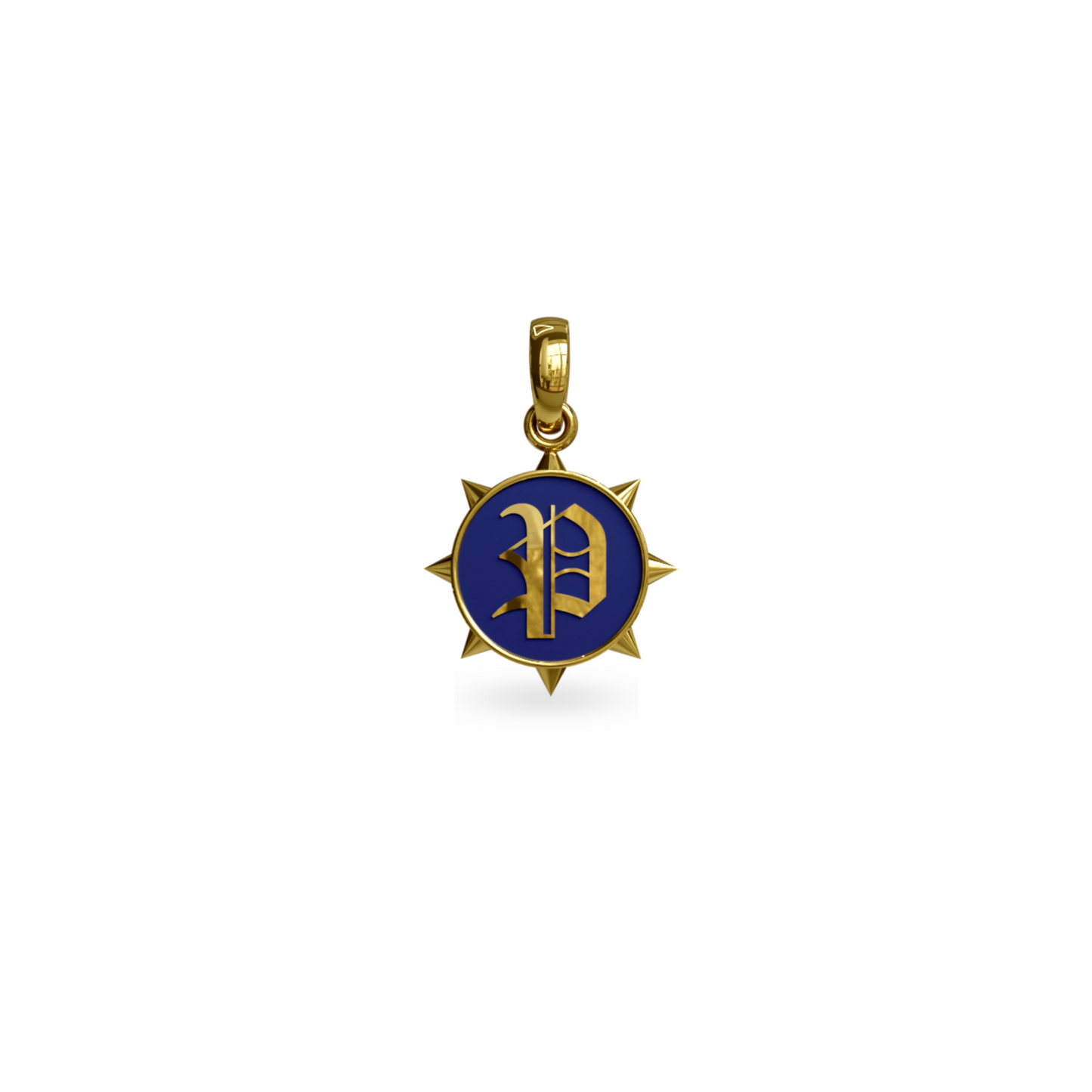 Mini Rebel Charm with Old English Initial