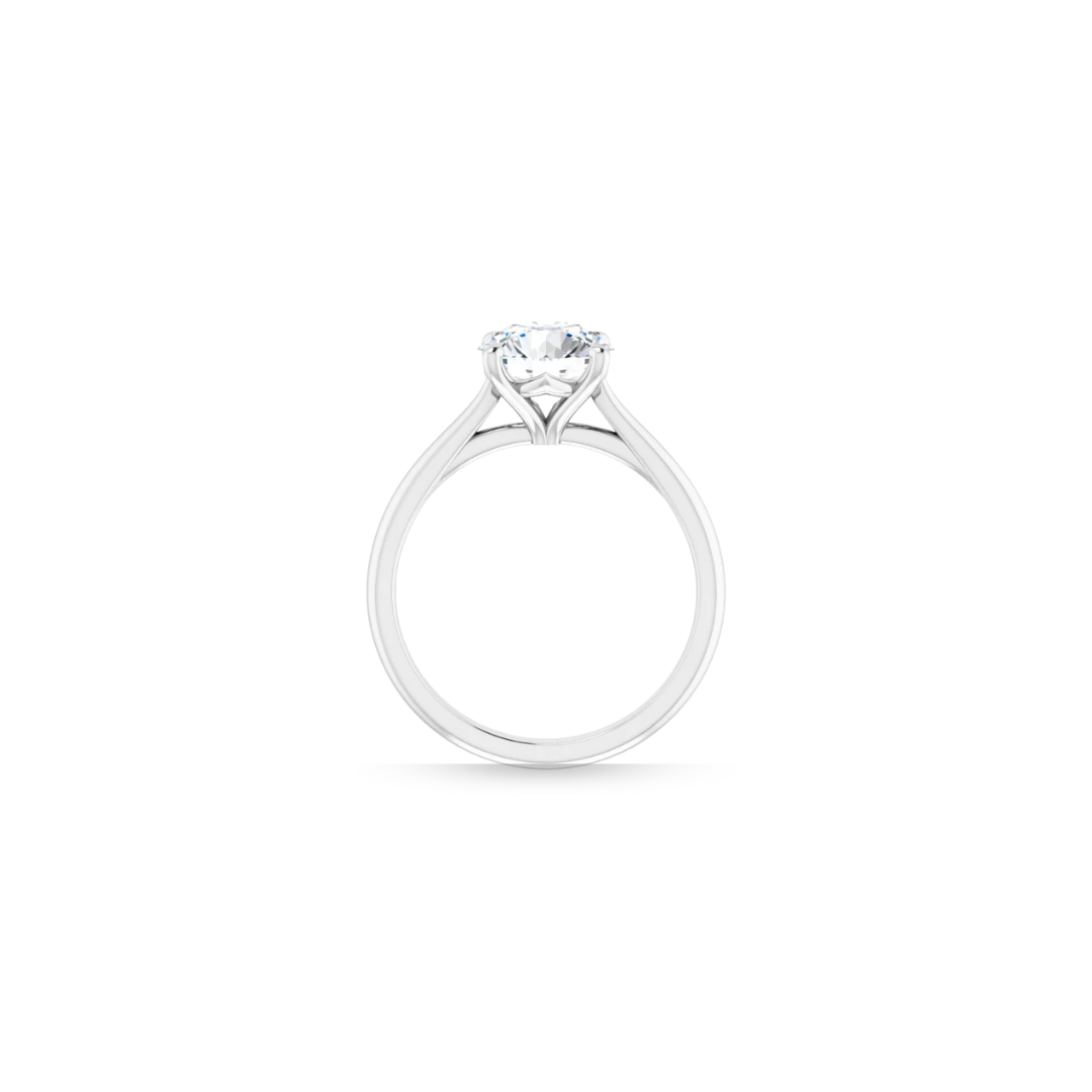 Cathedral | Scalloped Basket | Solitaire Engagement Ring