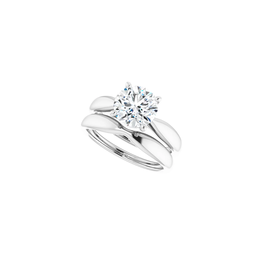 Low Set | Tapered | Solitaire Engagement Ring