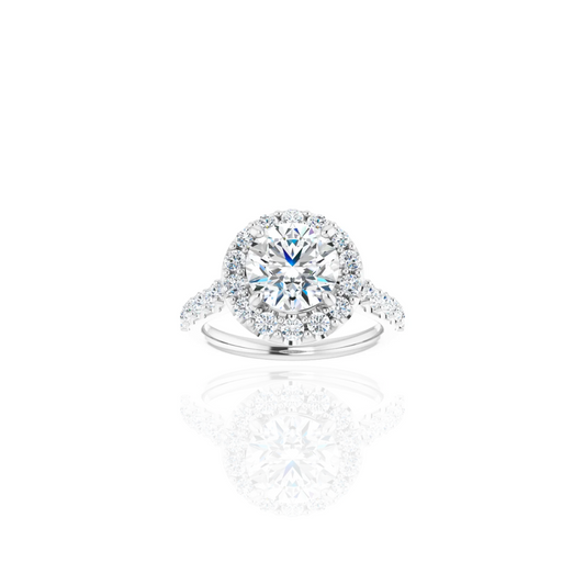 Raised | Traditional Halo | Diamond Engagement Ring
