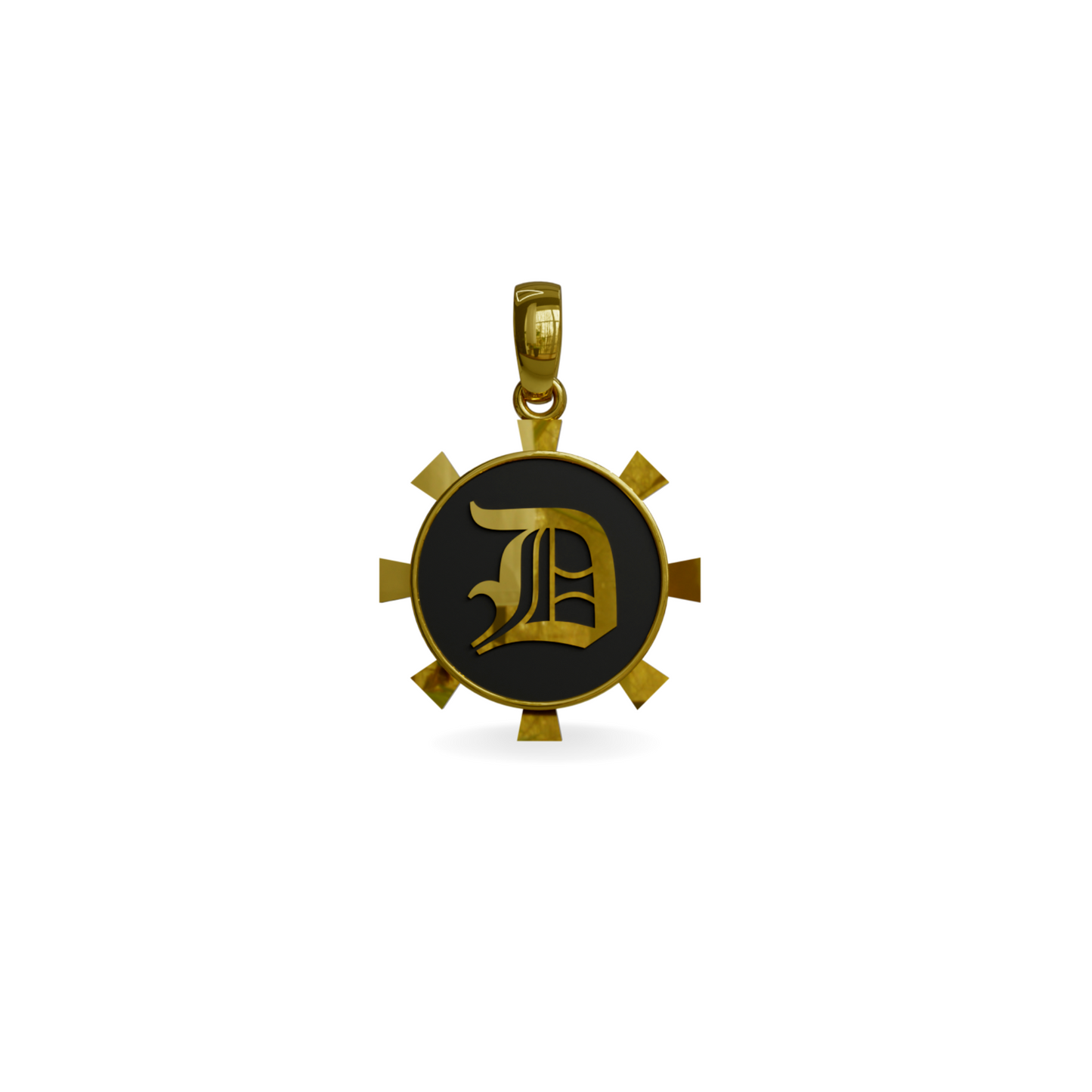 Medium Vessel Charm with Old English Initial