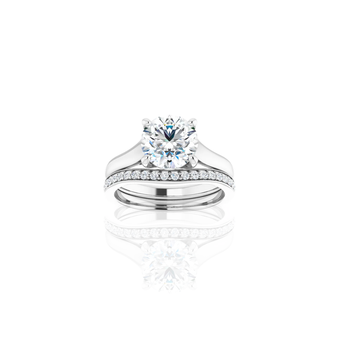 Cathedral | Wide Band | Solitaire Engagement Ring