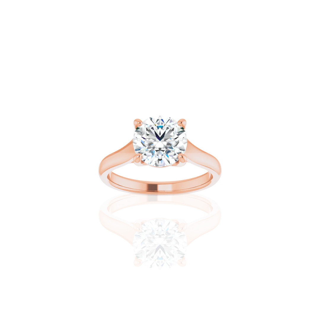 Cathedral | Wide Band | Solitaire Engagement Ring