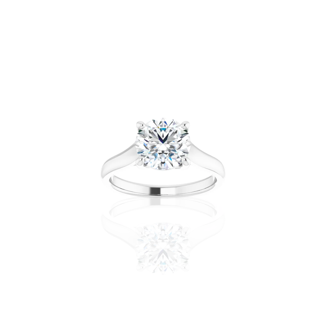 Cathedral | Wide Band | Solitaire Engagement Ring