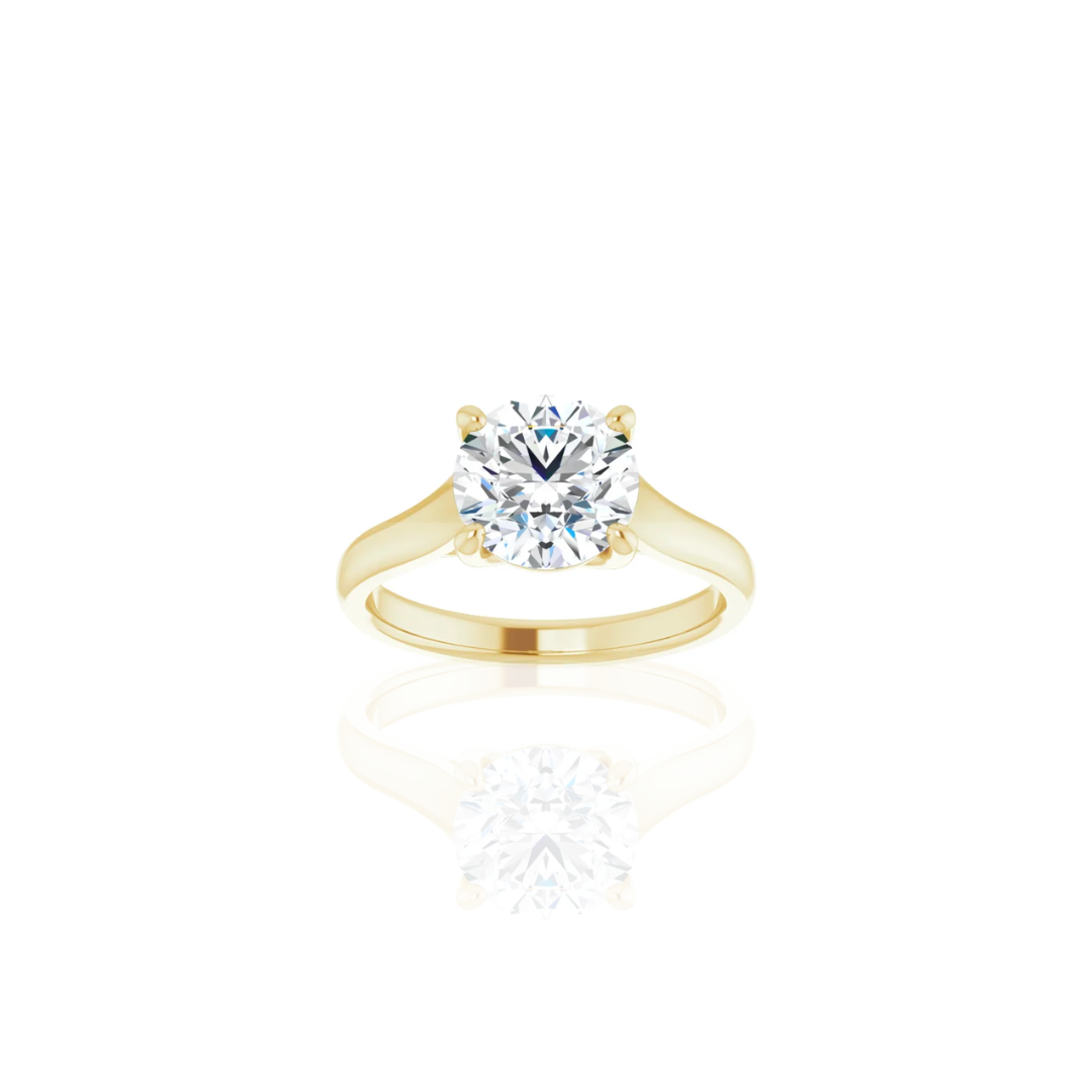 Cathedral | Wide Band | Solitaire Engagement Ring